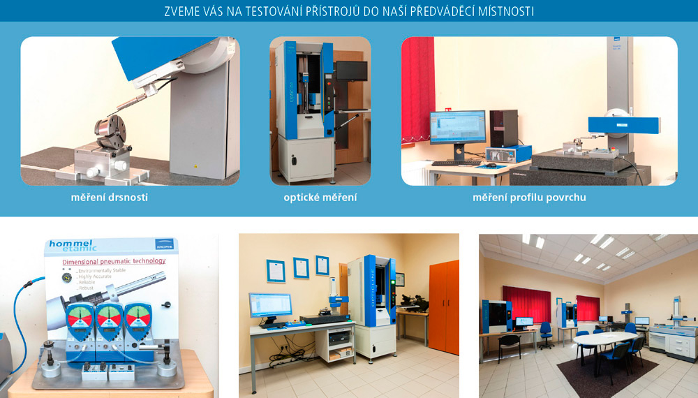 Testování přístrojů v naší předváděcí místnosti